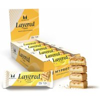 Eiwitreep met laagjes - 12 x 60g - Wit Goud