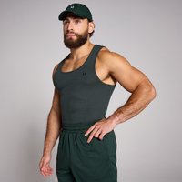 MP Men's Lift Ribbed Muscle Fit Tank - Washed Black - XS