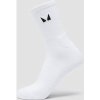 MP Unisex Crew Socks (1 Pack) - White - UK 6-8
