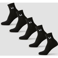 MP Unisex Enkelsokken (5 Pack) - Zwart - UK 2-5
