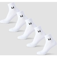 MP Unisex Enkelsokken (5 Stuks) - Wit - UK 9-11