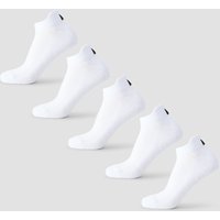 MP Unisex Sneaker Sokken (5 Pack) - Wit - UK 6-8
