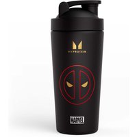 Myprotein Deadpool shaker van gerecycled metaal - Zwart