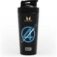 Myprotein Fantastic Four metalen shaker - Zwart
